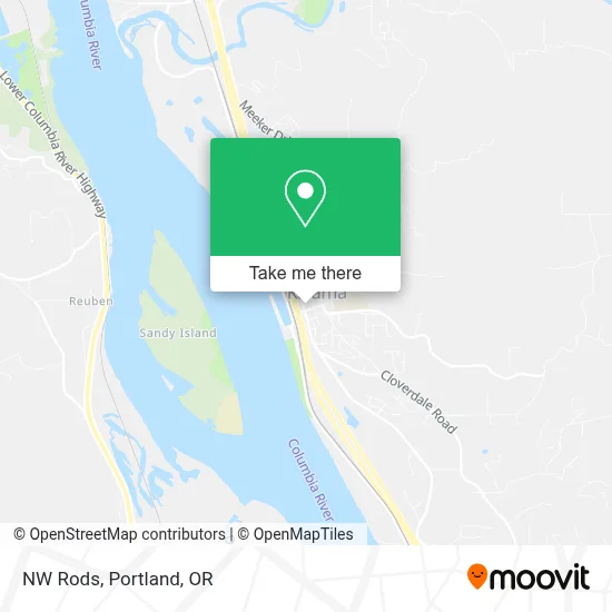 NW Rods map