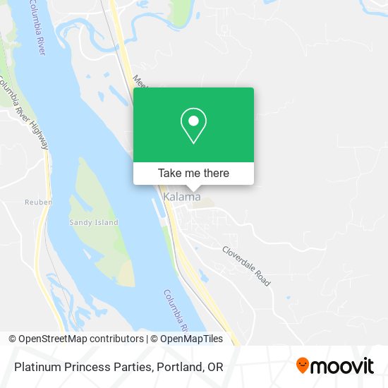 Platinum Princess Parties map