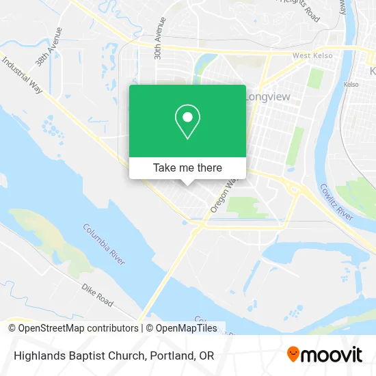 Highlands Baptist Church map