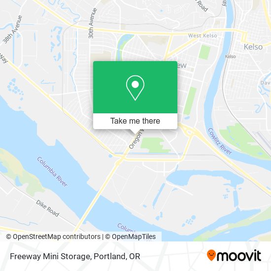 Freeway Mini Storage map