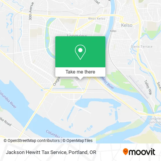 Jackson Hewitt Tax Service map