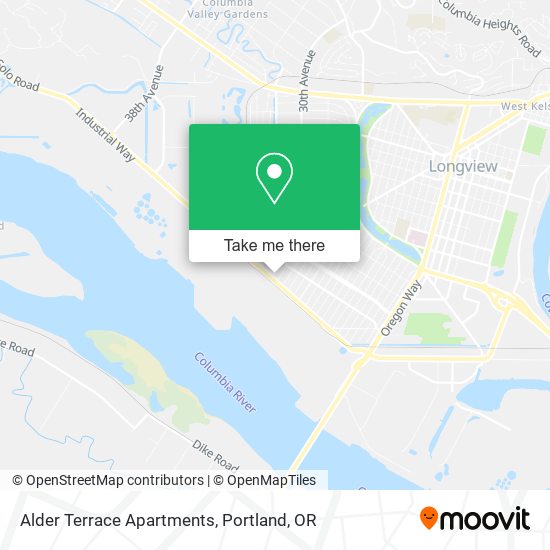 Mapa de Alder Terrace Apartments