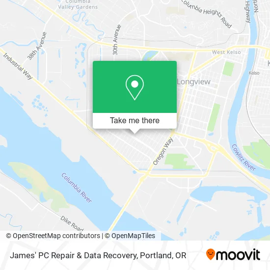 Mapa de James' PC Repair & Data Recovery