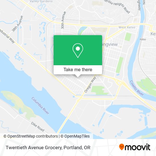 Twentieth Avenue Grocery map