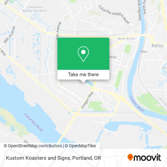 Kustom Koasters and Signs map