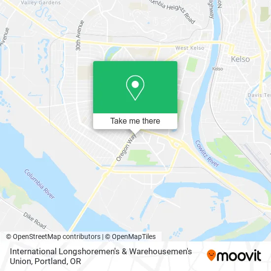 Mapa de International Longshoremen's & Warehousemen's Union