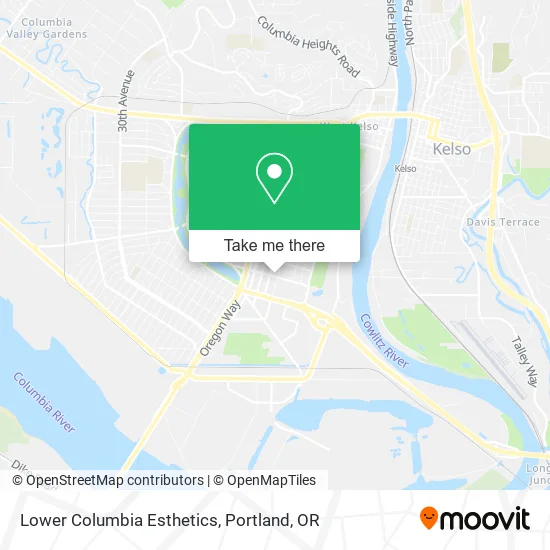 Mapa de Lower Columbia Esthetics