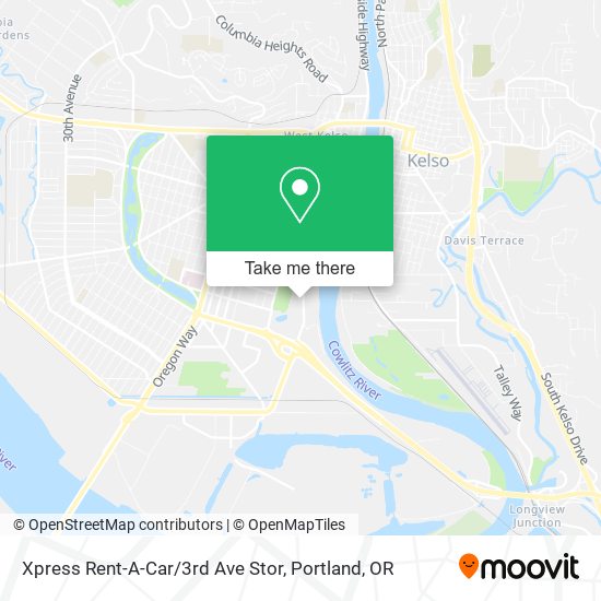 Xpress Rent-A-Car/3rd Ave Stor map