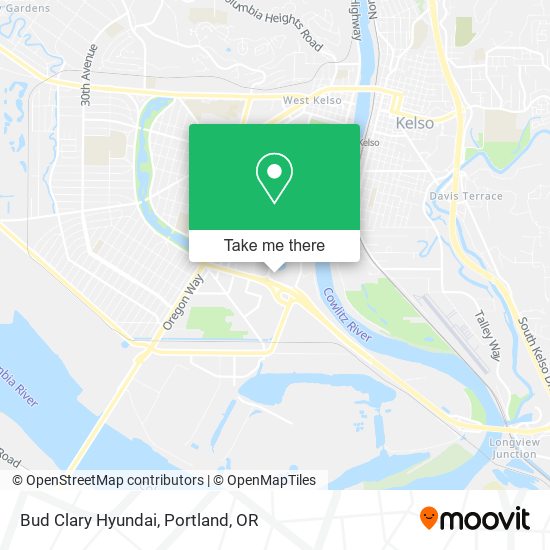 Mapa de Bud Clary Hyundai