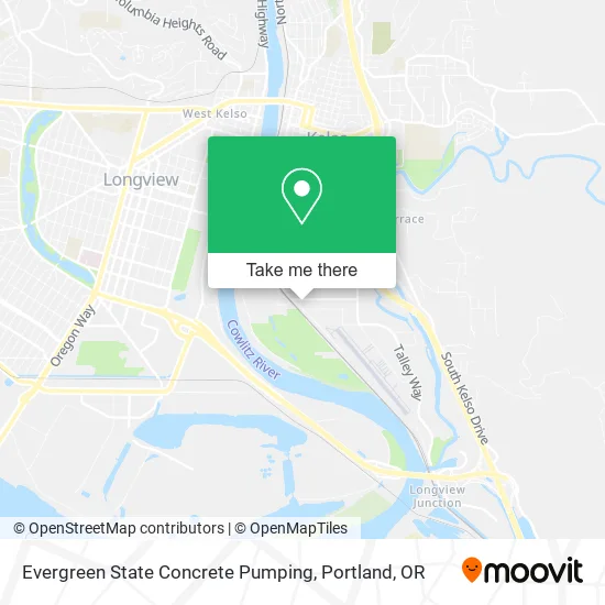 Evergreen State Concrete Pumping map
