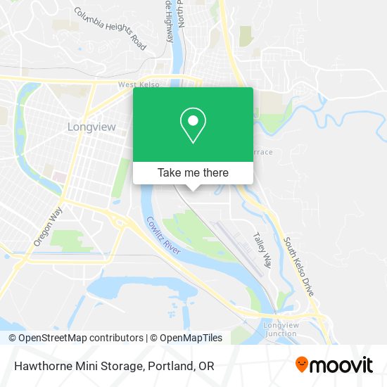 Hawthorne Mini Storage map