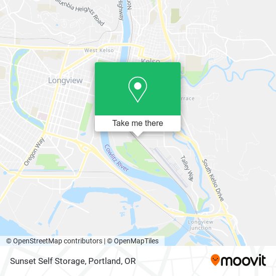 Sunset Self Storage map