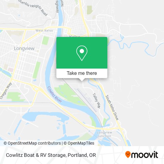 Cowlitz Boat & RV Storage map
