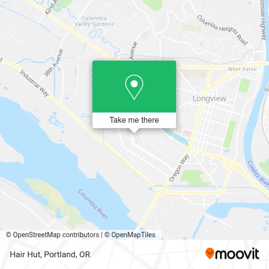 Hair Hut map