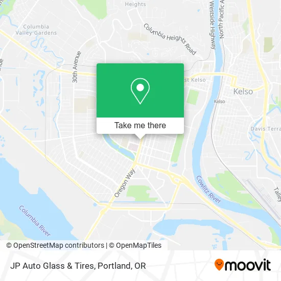 JP Auto Glass & Tires map