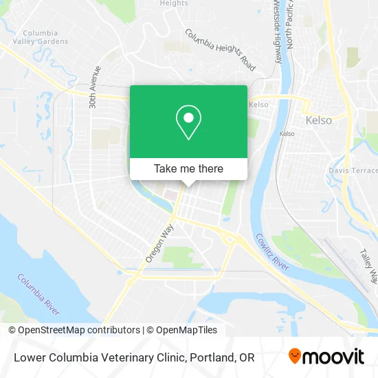 Lower Columbia Veterinary Clinic map