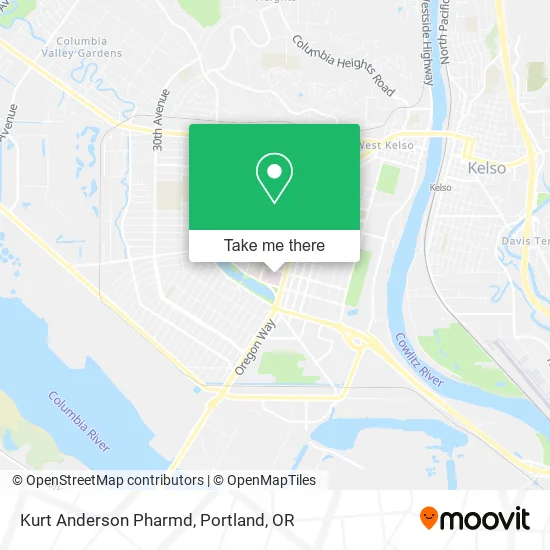 Kurt Anderson Pharmd map