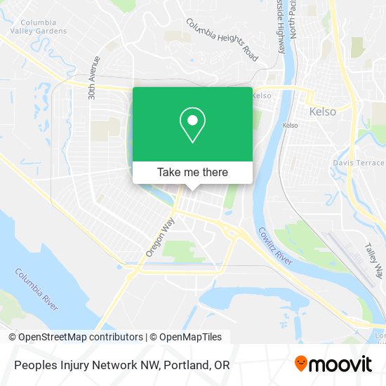 Peoples Injury Network NW map