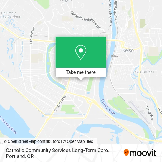 Catholic Community Services Long-Term Care map