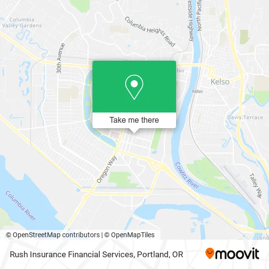 Rush Insurance Financial Services map
