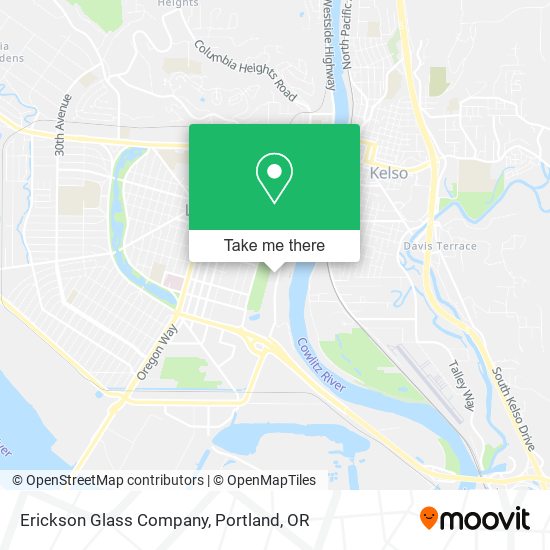 Erickson Glass Company map