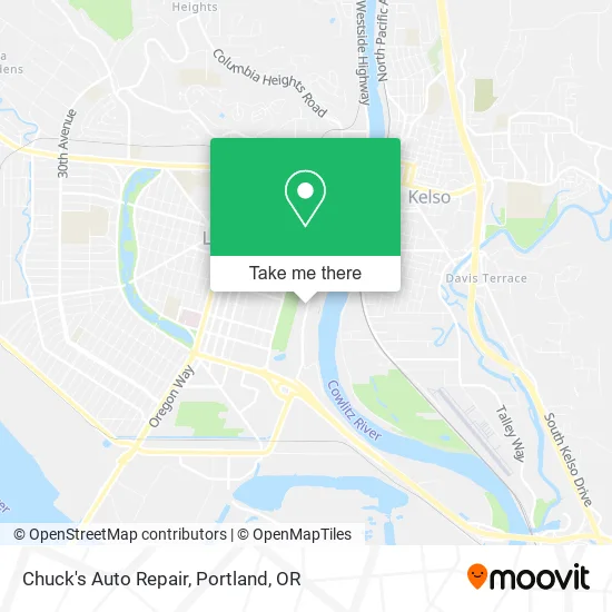 Chuck's Auto Repair map