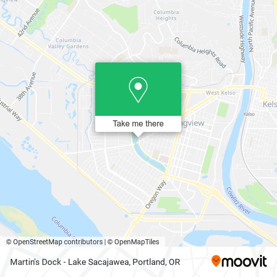 Mapa de Martin's Dock - Lake Sacajawea