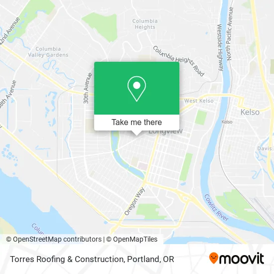 Torres Roofing & Construction map