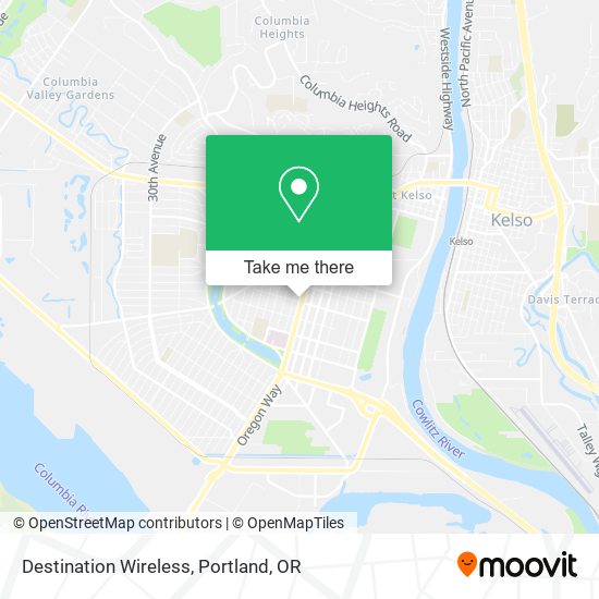 Mapa de Destination Wireless