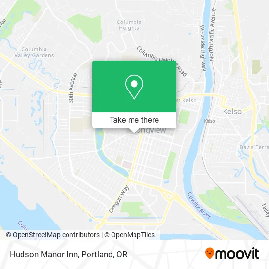 Hudson Manor Inn map