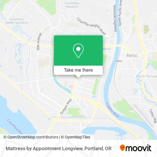 Mattress by Appointment Longview map