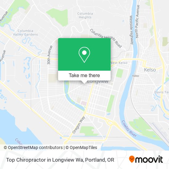 Mapa de Top Chiropractor in Longview Wa