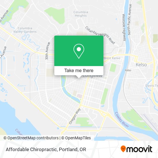 Affordable Chiropractic map