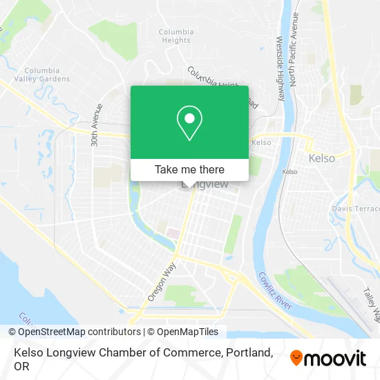 Kelso Longview Chamber of Commerce map