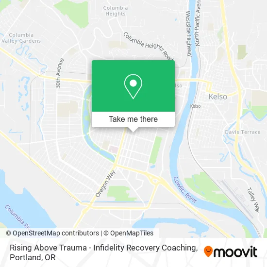 Mapa de Rising Above Trauma - Infidelity Recovery Coaching