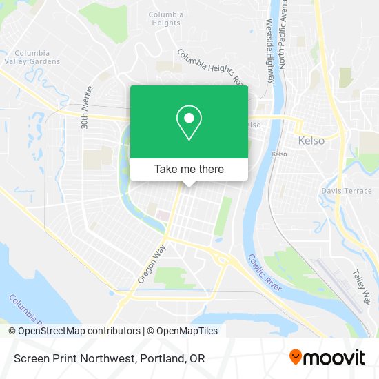 Mapa de Screen Print Northwest