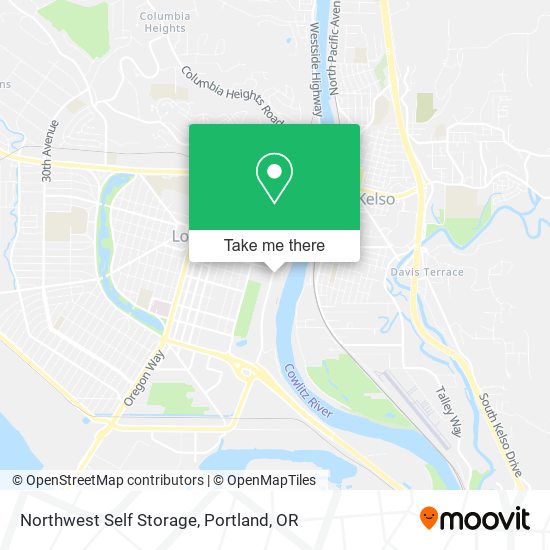 Northwest Self Storage map