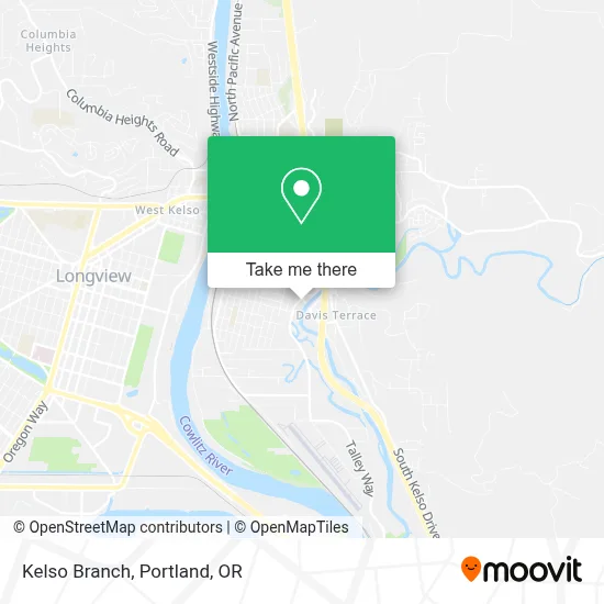 Kelso Branch map