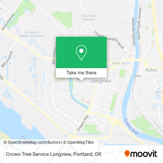 Mapa de Crown Tree Service Longview