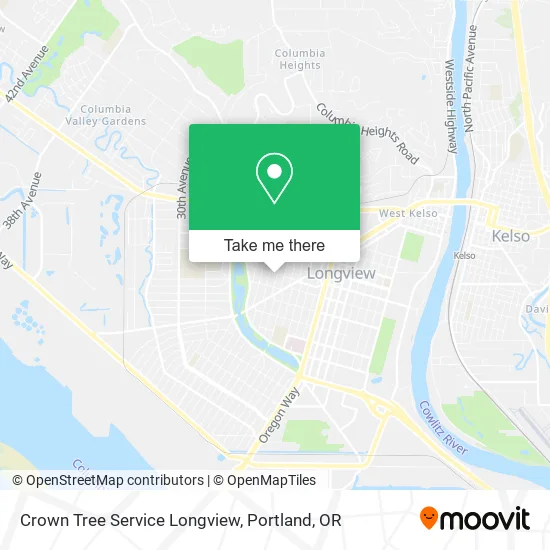 Mapa de Crown Tree Service Longview