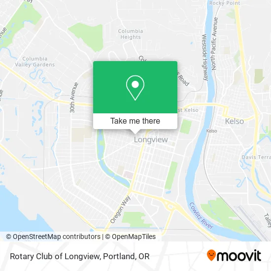 Rotary Club of Longview map