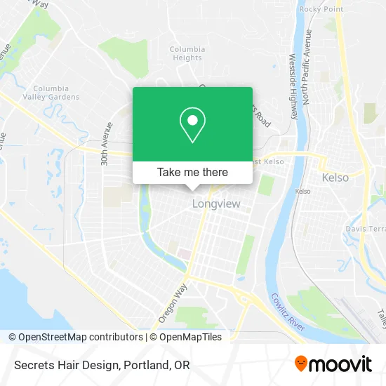Secrets Hair Design map