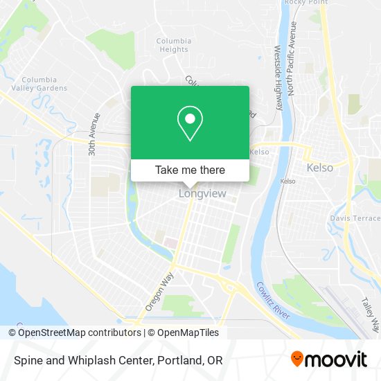 Spine and Whiplash Center map