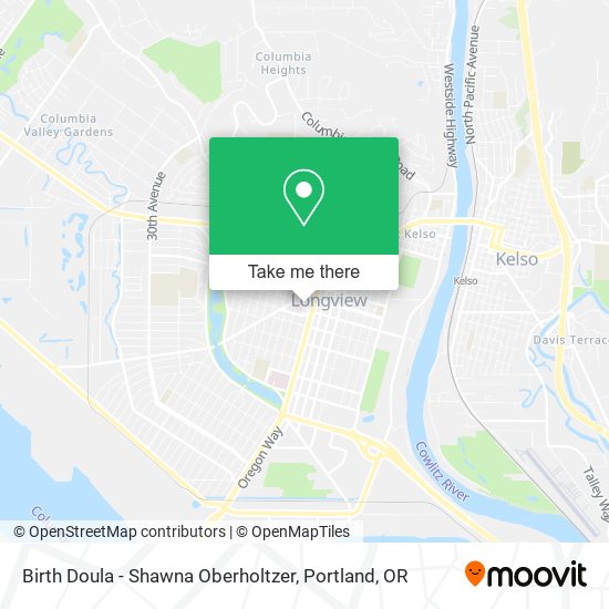 Birth Doula - Shawna Oberholtzer map