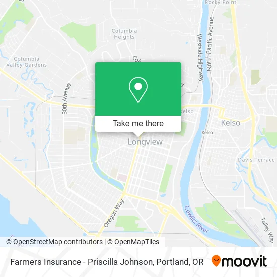 Farmers Insurance - Priscilla Johnson map