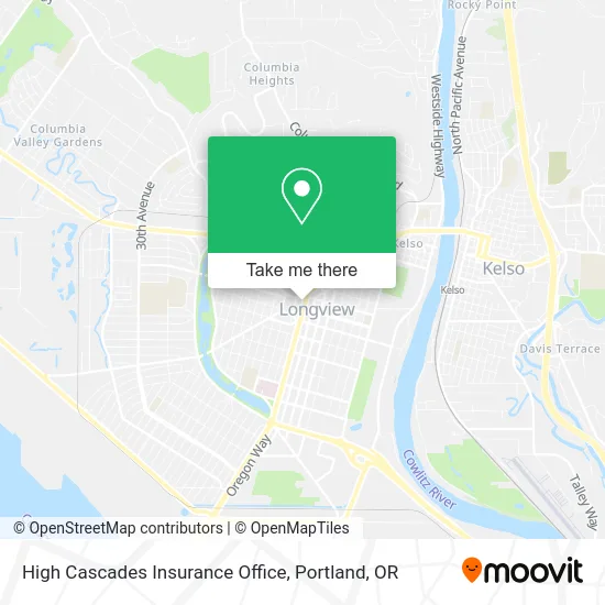 High Cascades Insurance Office map