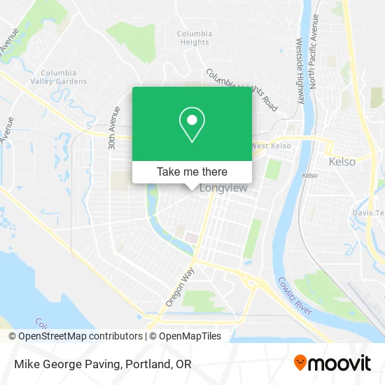 Mike George Paving map