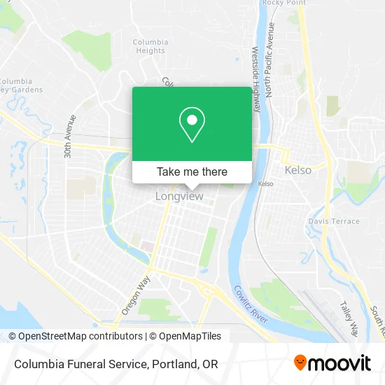 Columbia Funeral Service map