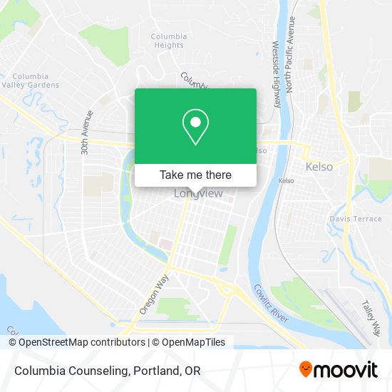 Columbia Counseling map