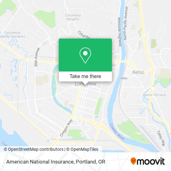 American National Insurance map